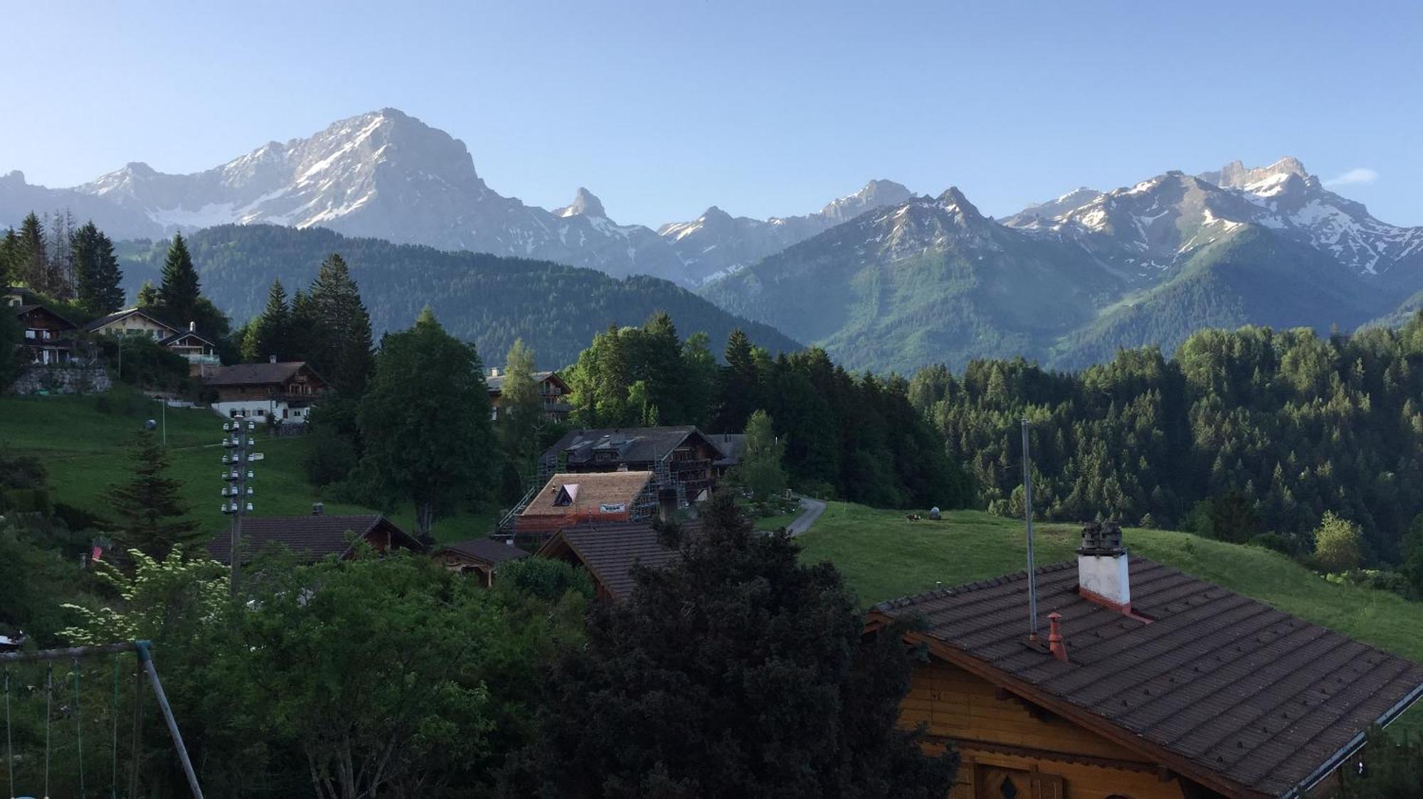 Chalet Le Slalom Arveyes Buitenkant foto