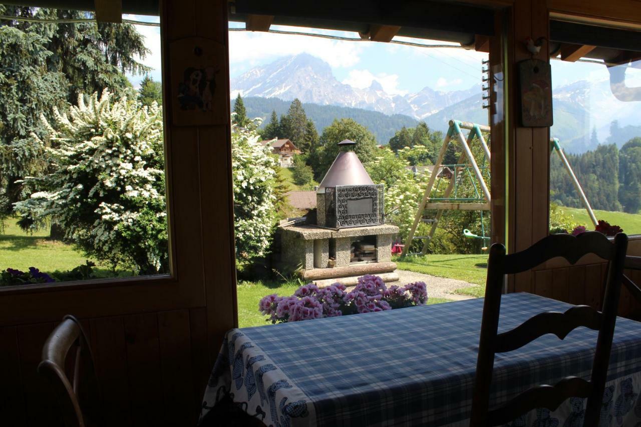 Chalet Le Slalom Arveyes Buitenkant foto